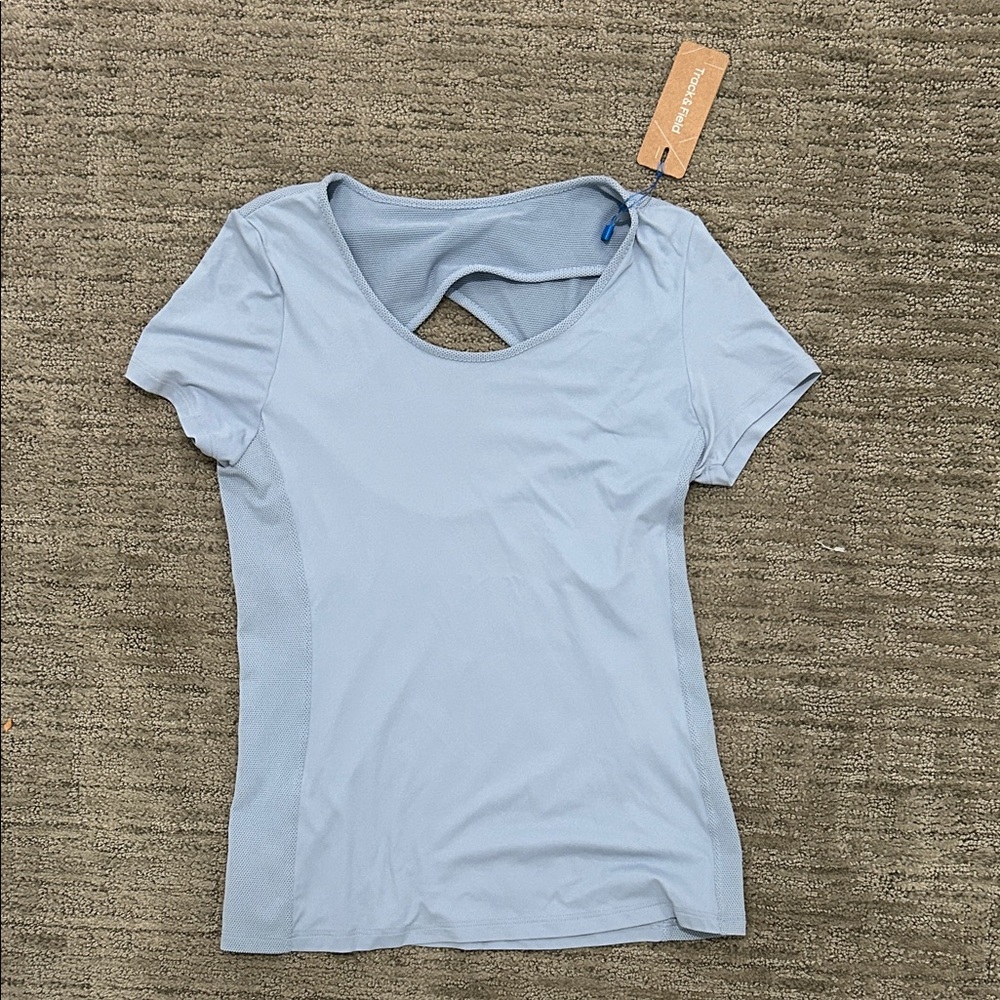 Track & Field Sky Blue Short Sleeve Tee